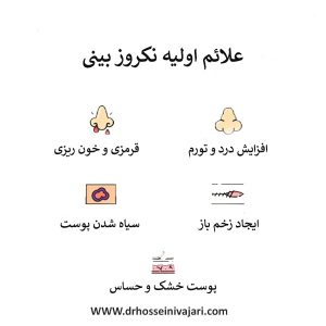 علائم اولیه نکروز بینی _ دکتر علی حسینی واجاری