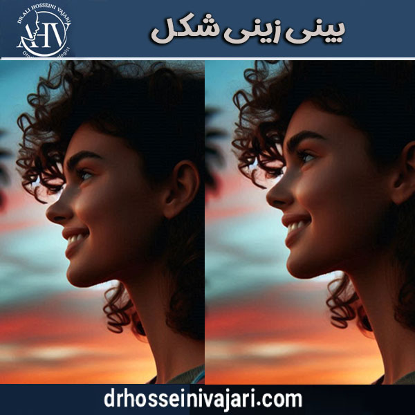 بینی زینی شکل و جراحی آن توسط دکتر علی حسینی واجاری در رشت